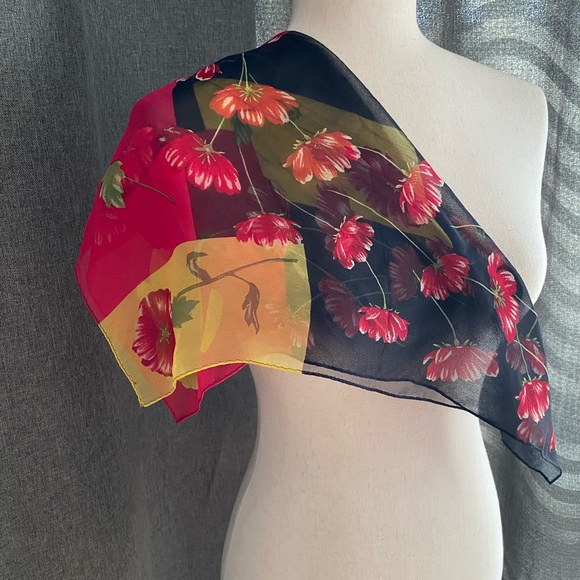 Colorful Floral Scarf - Picture 5 of 8